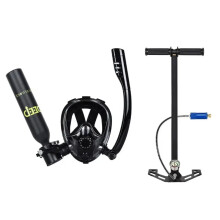 Compact 0.5L Mini Scuba Diving Air Tank with Full Face Mask - 2024 Model
