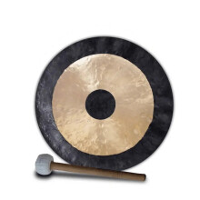 Handcrafted 12-36 Bronze Chau Gongs by Arborea - Includes Free Wood Mallet & Rope for Yoga & Meditation Sound Healing