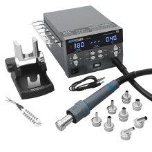 Sugon 8620DX Pro 1300W Hot Air Rework Station with Microcomputer Temperature Control & Curved Nozzle for BGA Welding Repair