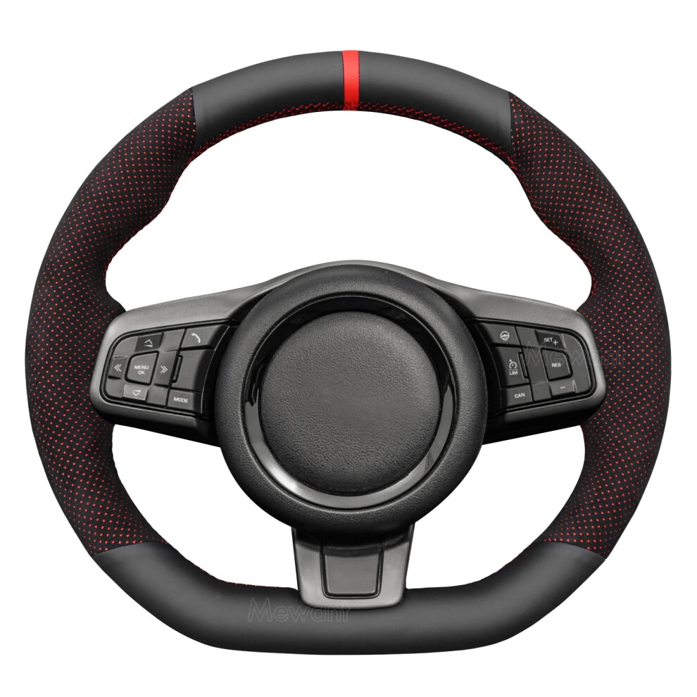 Premium Alcantara Leather Steering Wheel Cover For Jaguar F-Type X152 (2013-2020) 744110902341