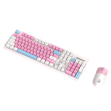 Ergonomic Wireless Keyboard & Mouse Combo for Office & Gaming - Compatible with Laptops & Desktops