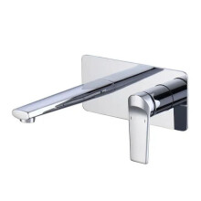 Elegant Brass Waterfall Bathroom Basin Faucet - Hot & Cold, Concealed Design for Home & Hotel Use