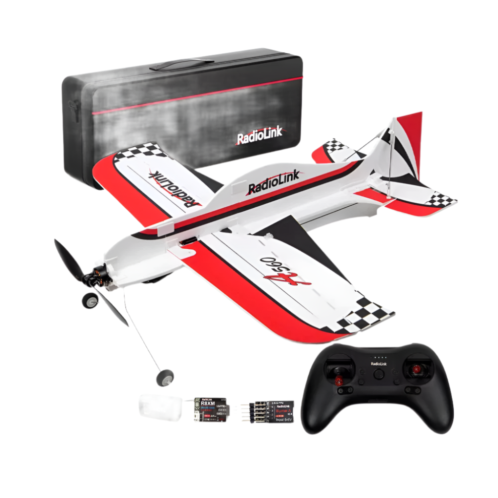 Radiolink A560 4Ch 3D Brushless Rc Airplane - Rtf With 4Km Range, Voltage Telemetry, 6 Flight Modes, Fc Gyro Assist For Beginners - I For Indoor & Ou 744110796704