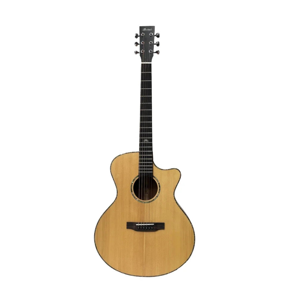 Premium Solid Wood Acoustic Guitar - Spruce & Sapele With Mahogany Neck 313051167142