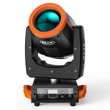 Yiflamefly 230W Moving Head Lights - Orange Style Stage Light with Rainbow Effect & DMX512 Control for DJ, Disco, Wedding & Party