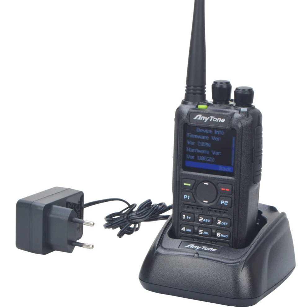 Anytone D878uvii Plus Dual Band Vhf/Uhf Bluetooth-Compatible Dmr Digital/Analog Ham Radio With Gps & Aprs 313053891847