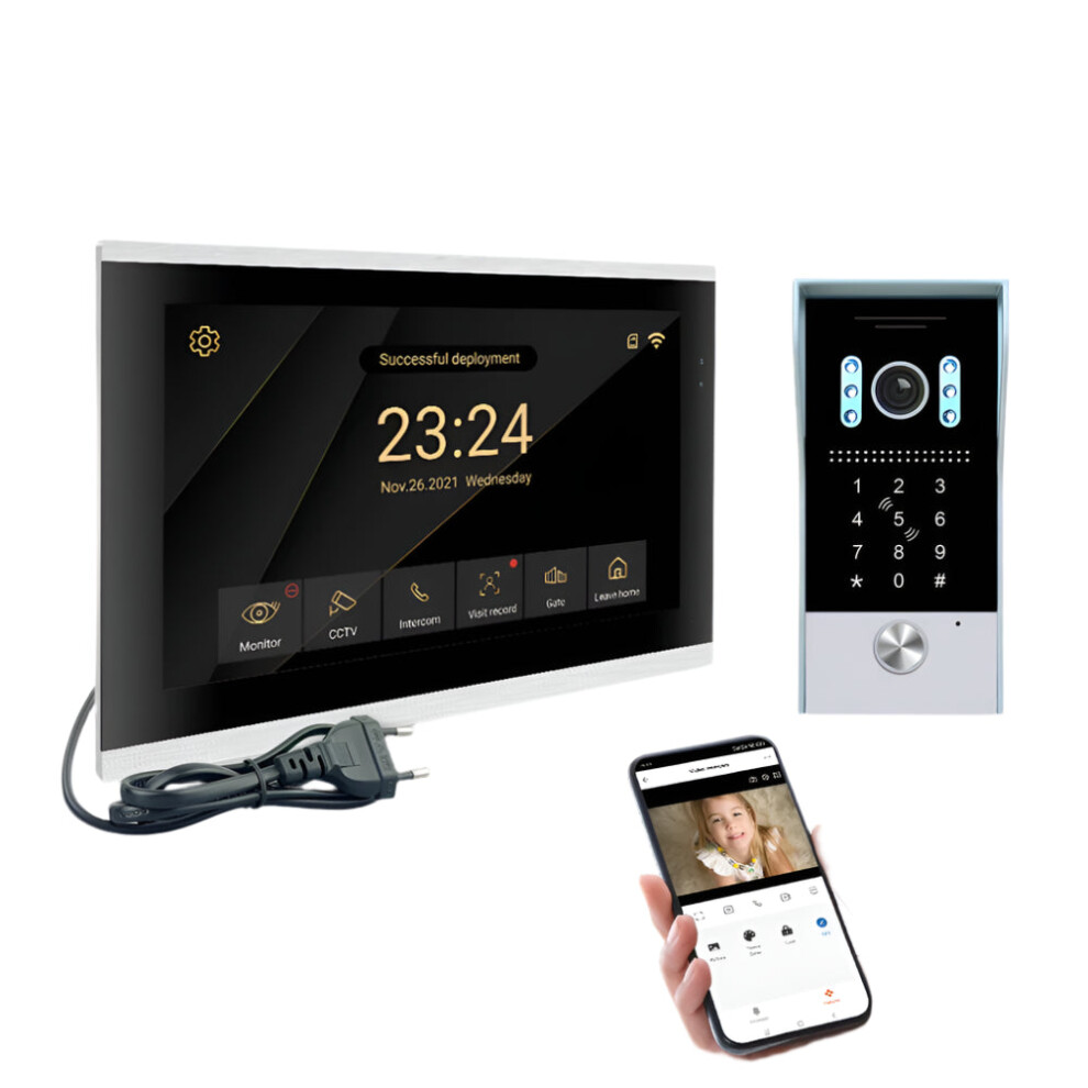 10-Inch Hd Video Intercom Doorbell With 1080P Resolution, Tuya App Integration, Wireless Call & Unlocking Features For Home Security 313101652697