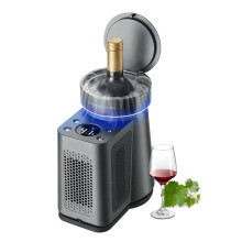 Portable Electric Wine Chiller with Adjustable Temperature Control (34ÂF-68ÂF) for Single Bottle - I for Red, White Wine & Champagne (EU Plug)