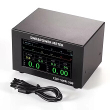 200W Digital SWR Power Meter with 4.3-Inch IPS Color Screen for Ham Radio - CQV SWR 508 (1.8-54MHz)