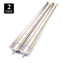400W Full Spectrum LED Grow Light Bar Set with Timer - 1750 LEDs for Indoor Hydroponics & Veg Cultivation (EU/US Plug)