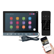 Smart WiFi Video Doorbell: 1080p HD Wireless Intercom System with RFID & Password Unlock
