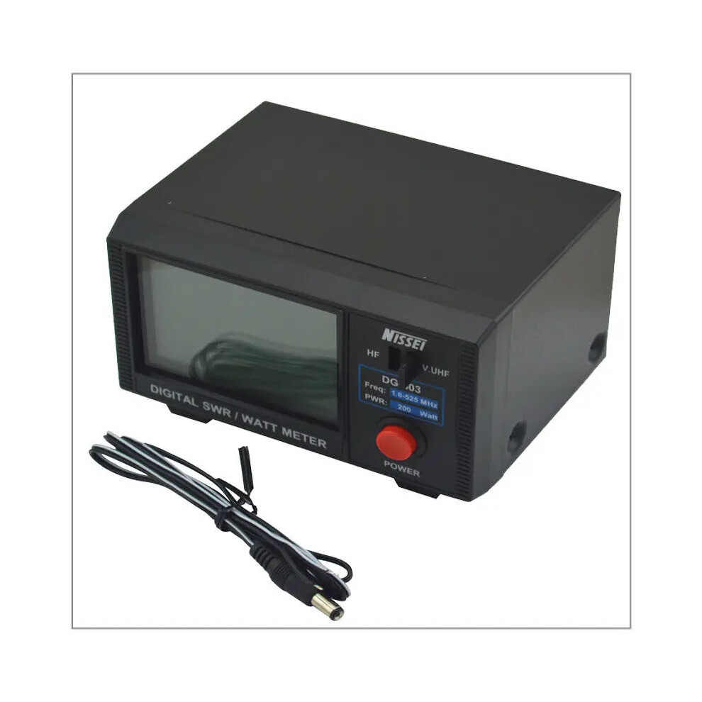 Nissei Dg503 Digital Swr Watt Meter With 3.5 Screen, 1.6-60Mhz & Vhf/Uhf 125-525Mhz, 1-200W For Mobile & Base Station Radio Testing 313053637667