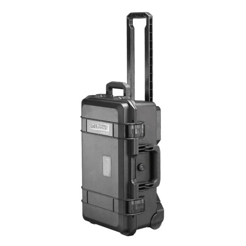 Portable Multifunctional Tool Storage Box with Wheels - Secure Hardware Organizer & Safety Equipment Case