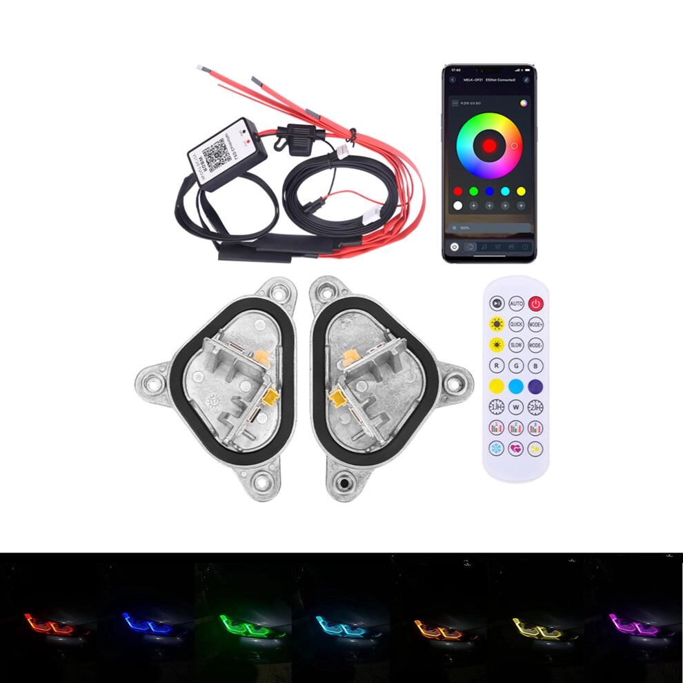 Bmw 2 Series M2 F22/F23/F87 Rgb Multicolor Led Drl Module - Daytime Running Lights With Rgbw & Options For M240i, 220I, 230I, 218I Lci Yellow 7445009039027
