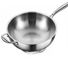 316 Food Grade Stainless Steel Deep Frying Pan - Uncoated, Versatile for Gas & Electromagnetic Stoves