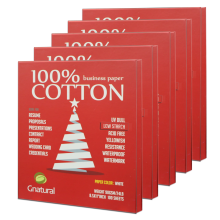 Premium 90gsm 100% Cotton Letter Size White Watermarked Waterproof Paper - 500 Sheets (MCYT003)