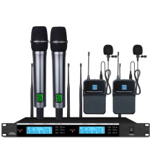 Hoogwaardig draadloos microfoonsysteem van 900 MHz met volledig metalen behuizing - perfect voor karaoke thuis, in de kerk en op het podium.