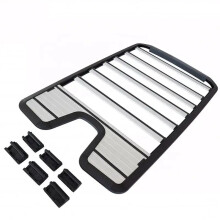 Premium Silver Black Roof Rail Luggage Carrier Rack for 2020 Land Rover Defender 110