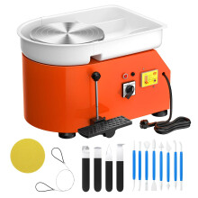 Electric Pottery Wheel 350W with Foot Pedal - 25cm DIY Clay Tool for Ceramic Crafting