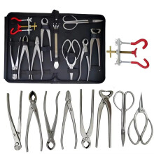 Professional Bonsai Tool Set: Knob Cutter, Concave Edge Cutter, Root Cutting Pliers, and Ball Shear Scissors