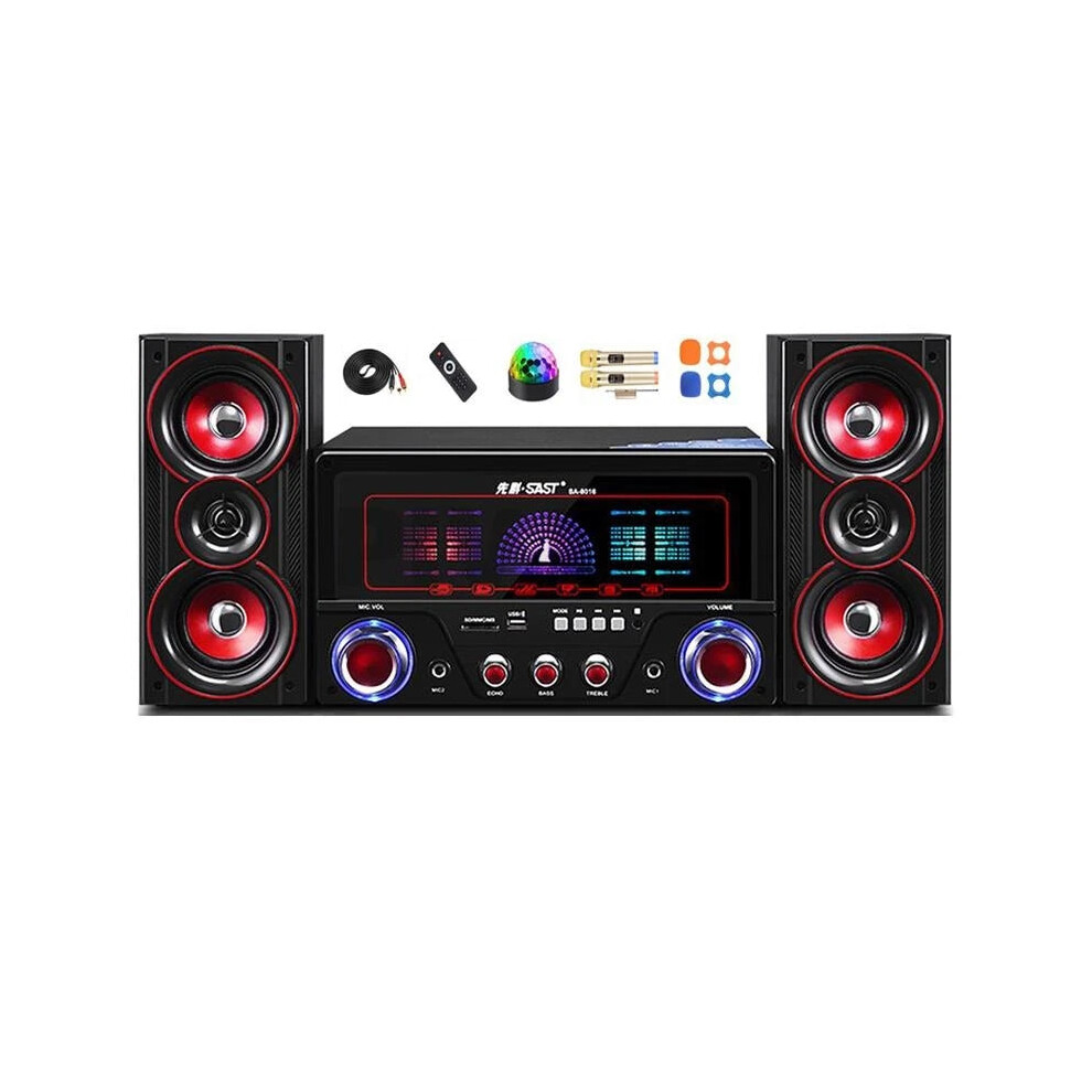 Compact 4-Inch Bluetooth Speaker With Active Subwoofer & Karaoke Functionality - 2.1 Home Sound System With Remote Control For Ultimate Home Theater 744110501803
