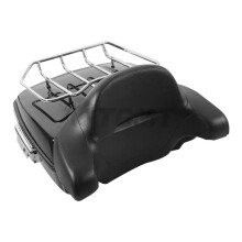 Harley Touring Chopped Trunk Backrest & Two-Up Rack for Road King, Road Glide, Street Glide, Ultra (2014-2024)