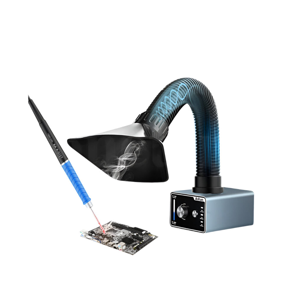 Aixun Es02 High-Power Fume Extractor With Led Light For Electronic Component Welding 726084568303
