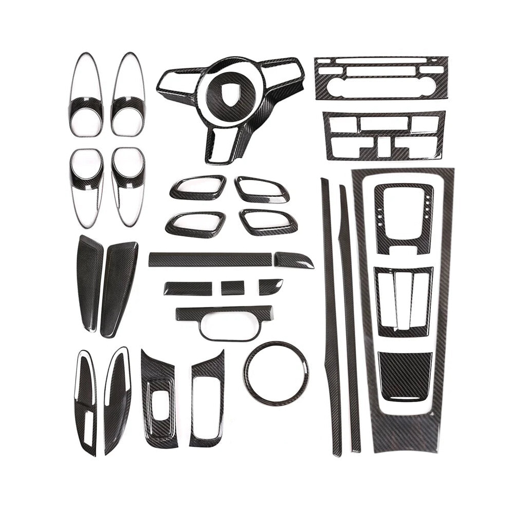Premium Carbon Fiber Dashboard & Center Console Trim Kit For Porsche 718 Boxster/Cayman/911 313052894894