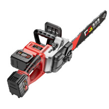 16-Inch Cordless High-Power Electric Chainsaw with Rechargeable Lithium Battery for Home and Garden Pruning