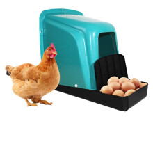 Durable Plastic Nesting Boxes with Perch - 10pcs Set for Chicken Coops, Roll Away Hen House, and Chick Brooder