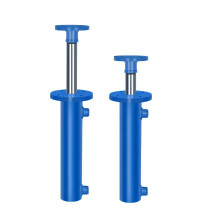 Custom 5-Ton Hydraulic Cylinder with Flange | Two-Way Non-Standard Oil Cap | 63mm HSG Diameter