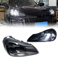 Premium H7 LED DRL Xenon Lens Headlight for Porsche Cayenne 957 (2007-2010) - Hella HID Compatible Car Accessory
