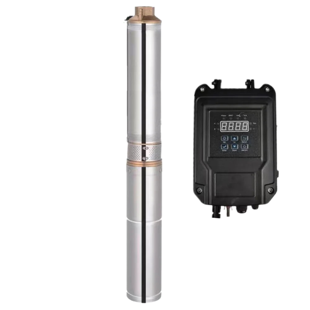 High-Efficiency 750W Solar Dc Brushless Water Pump, 12-Impeller Design, 80M Max Head, 4000L/H Max Flow, Includes External Controller, I For Solar Pv 7445051342366