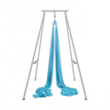 Ultimate Aerial Yoga Frame & Hammock Set - 9.67 ft Swing Stand with 13.1 Yards of Aerial Hammock, Supports Up to 551 lbs, Perfect for Indoor & Outdoo