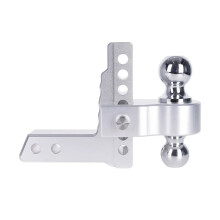 Verstelbare aanhangerarm van aluminiumlegering met dubbele vergrendeling en 6-inch dubbele kogelkop