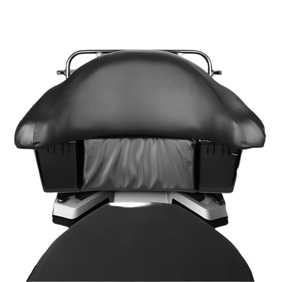 Kemimoto 48L Universal Motorcycle Trunk With Backrest Pad - Rear Storage Box & Toolbox For Scooters And Motorbikes 726084371255