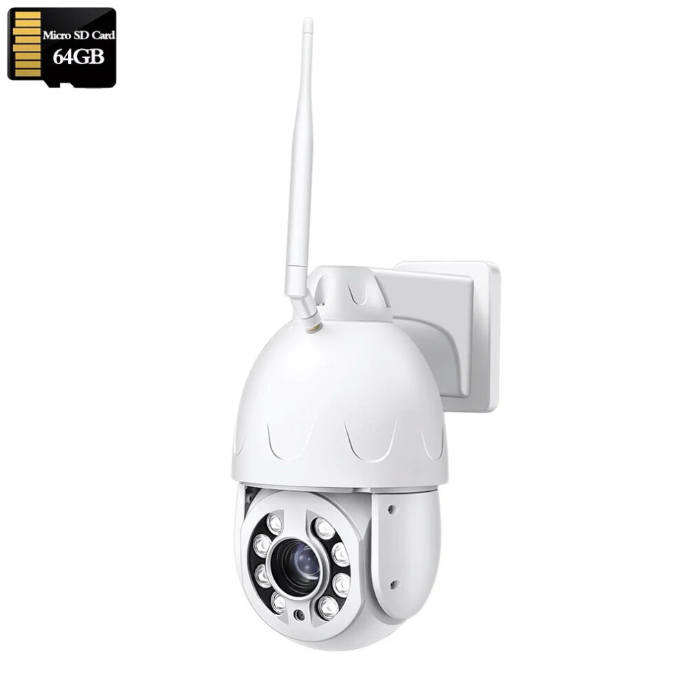Advanced 4K 8Mp Ptz Dome Camera With 30X Auto Zoom, 3G/4G Sim, Wireless Wifi, Poe, Two-Way Audio, Human Tracking, And Color Night Vision 313111033073