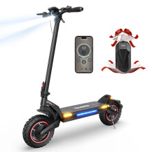 iScooter IX7 Pro Electric Scooter - 2000W, 48V, 17.5Ah, 10-Inch Wheels, 60km/h Speed, 50 Miles Range, Foldable with App Control