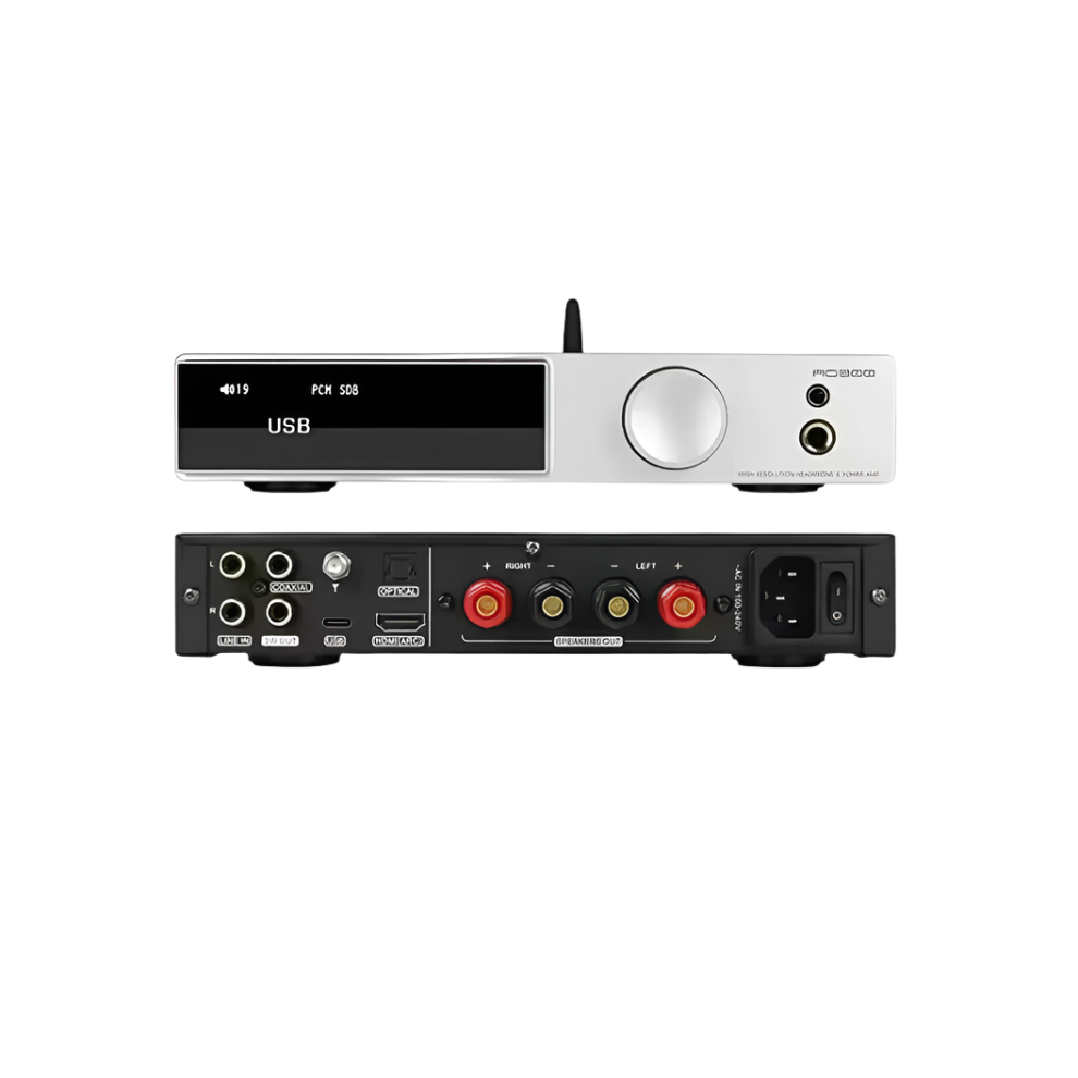Sleek Smsl Ao300 Digital Amplifier With Ma5332ms Amp, Cs43131 Dac, Dsd256, Bluetooth & Mqa Support - 2.1 Channel With Subwoofer & Usb Decoding 705353903243