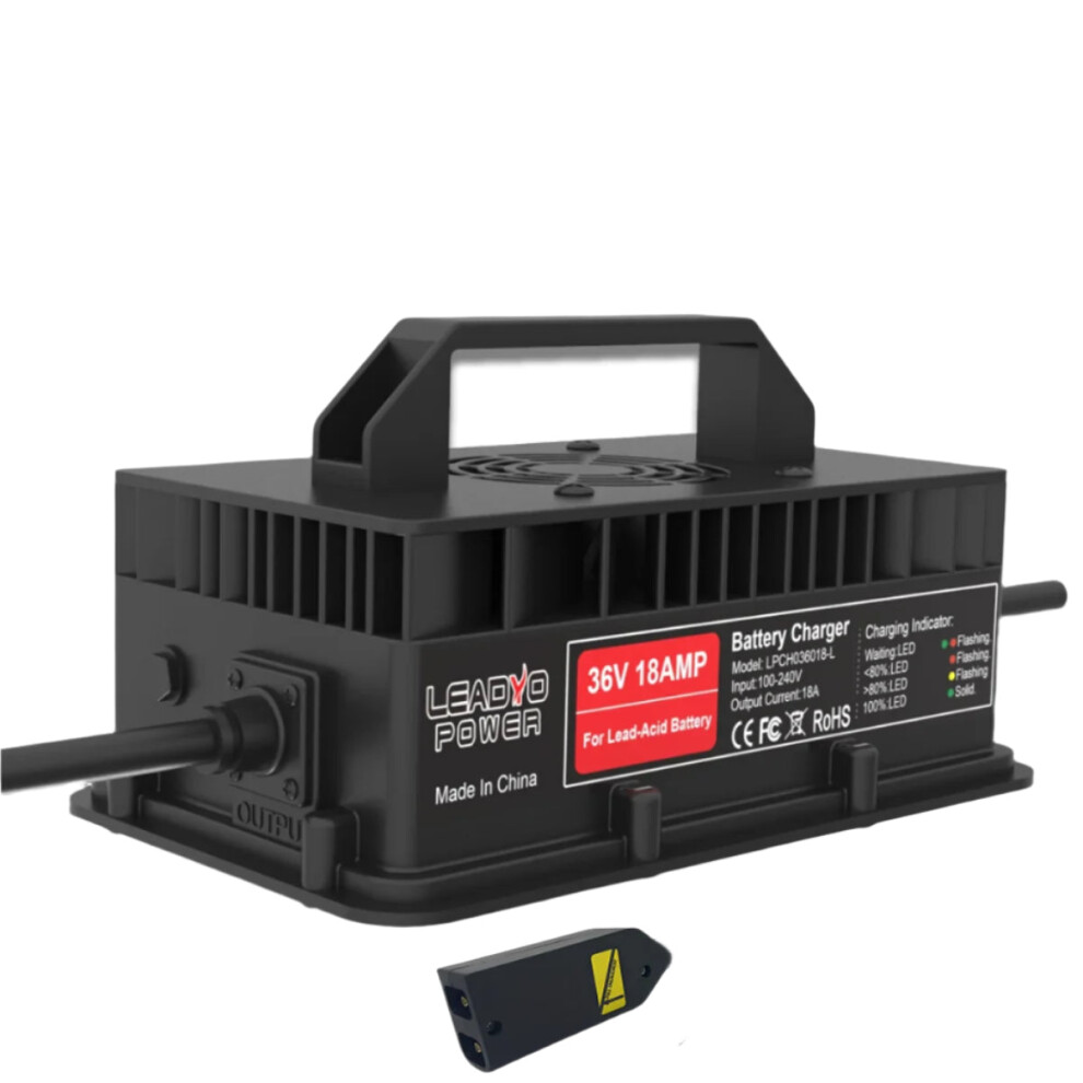 36V 18A Ip67 Waterproof Intelligent Fast Charger For Ezgo Txt Golf Cart With Crowfoot Plug 7445050451410