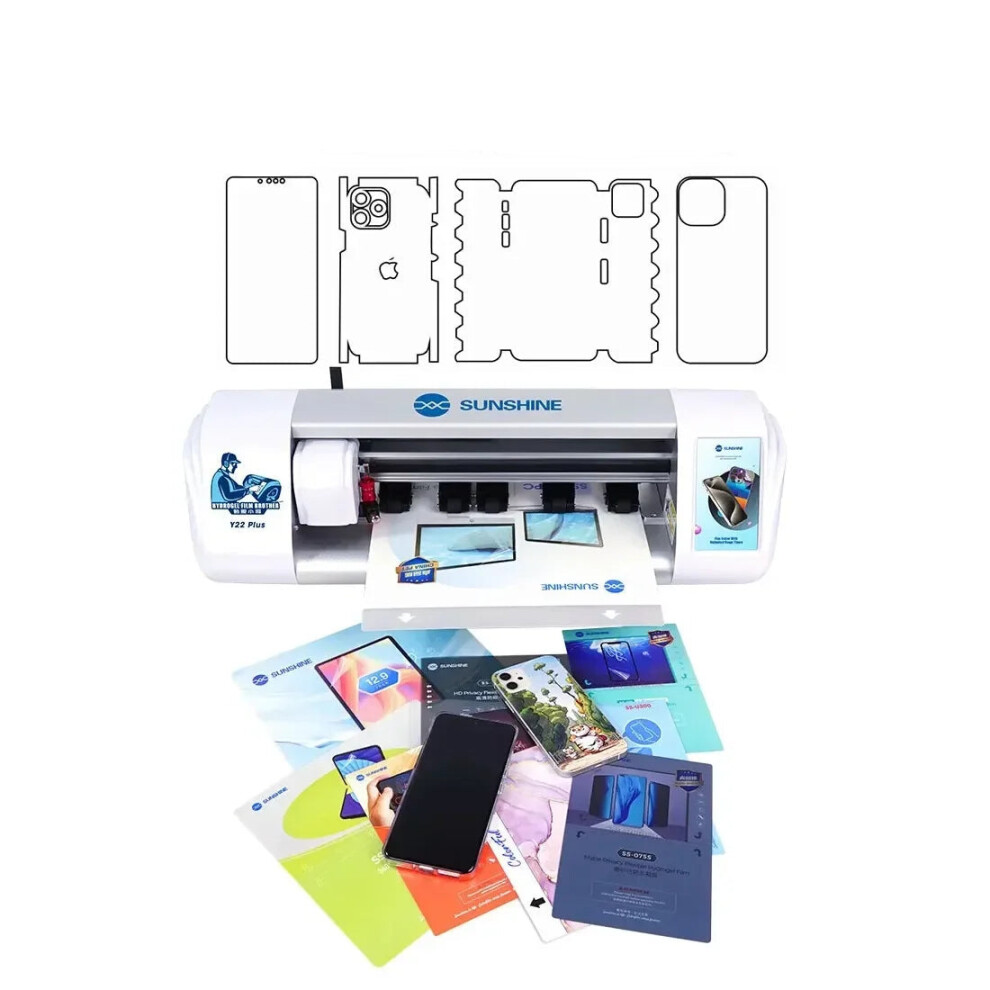 Sunshine Y22 Unlimited Hydrogel Film Cutting Machine - Diy Phone Screen Protector Plotter With Wifi & Bluetooth Connectivity 7445035771779