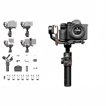 Hohem iSteady MT2 Kit: 3-Axis Gimbal Stabilizer for Mirrorless Cameras, Action Cams & Smartphones - Compatible with Sony, Nikon, Canon (1.2kg Load Ca
