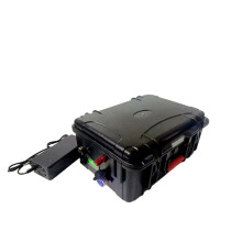 High-Capacity Waterproof LiFePO4 Lithium Battery with BMS & 10A Charger for Trolling Motors and Inverters - Available in 24V 50Ah to 200Ah