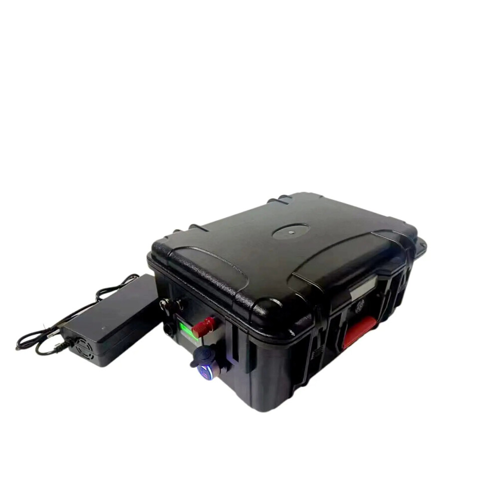 High-Capacity Waterproof Lifepo4 Lithium Battery With Bms & 10A Charger For Trolling Motors And Inverters - Available In 24V 50Ah To 200Ah 313111221272