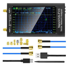 Enhanced NanoVNA-F V3 Vector Network Analyzer: 1MHz-6GHz Antenna Analyzer with S-Parameters & VSWR Measurement
