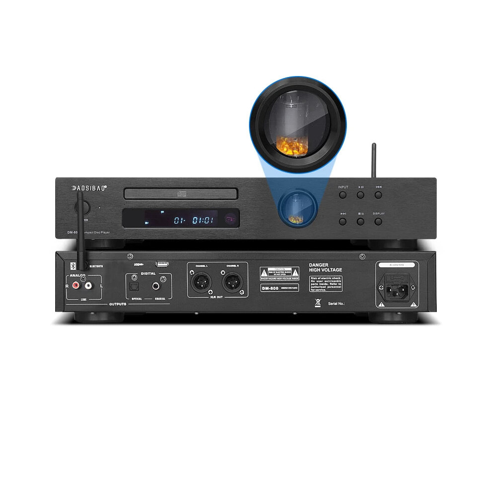 High-Fidelity Tube Cd Player With Wireless Bluetooth, Usb Lossless Playback, Xlr Balanced Output, And Op2604au Op Amp 384925500235