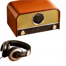 High-End Bluetooth Audio System: Audiophile CD Player with Premium Sound Quality & Retro Radio