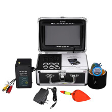 Eyoyo 360Â Underwater Camera & Fish Finder Kit with Remote Control and 7 Monitor - 12 White LED Lights for Ice Fishing