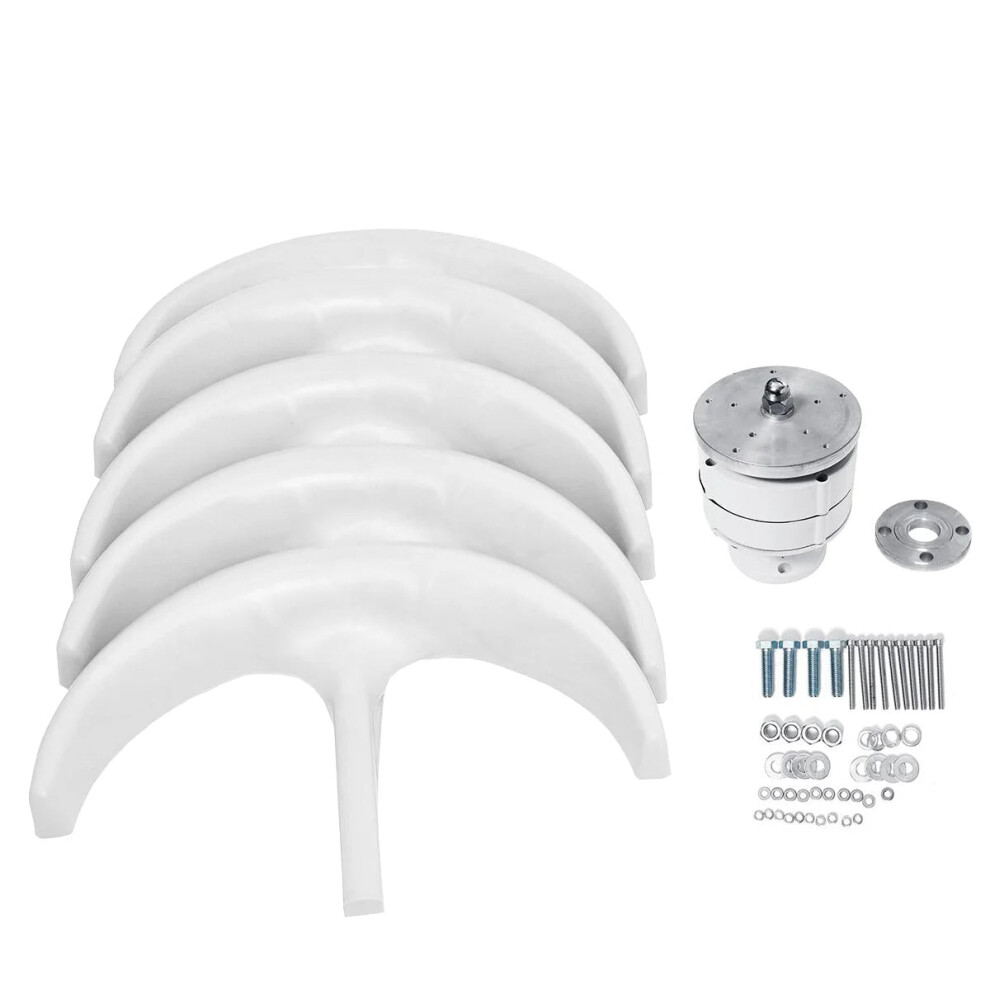 High-Efficiency 5000W Vertical Axis Wind Turbine Generator With Mppt Charger - Low Noise, Low Start Wind Speed, Off-Grid System (12V/24V/48V) 313040961959