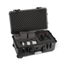 22-Inch Waterproof Tool and Equipment Storage Box with Wheels - Durable PP Construction, Safety Protection, Perfect for Hardware and Photography Gear